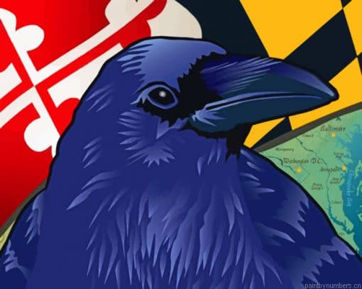 Raven Art Painting By Numberss.png