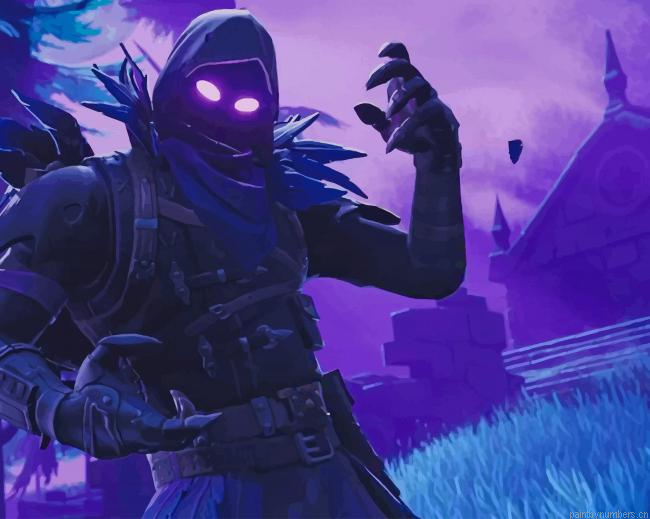 Raven Fortnite Battle Royale Game Painting By Numberss.png