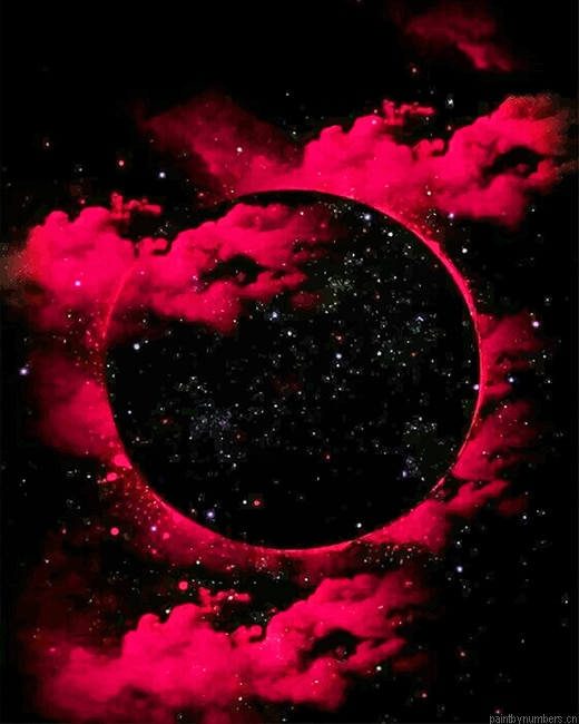 Red And Black Galaxy Painting By Numberss.png