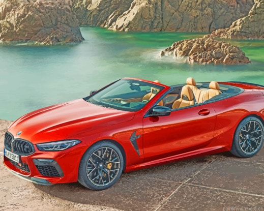 Red Bmw Cabriolet Cars Painting By Numberss.png