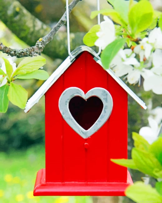 Red Birdhouse Painting By Numberss.png