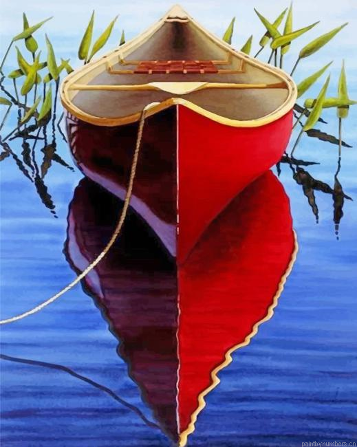 Red Boat Painting By Numberss.png