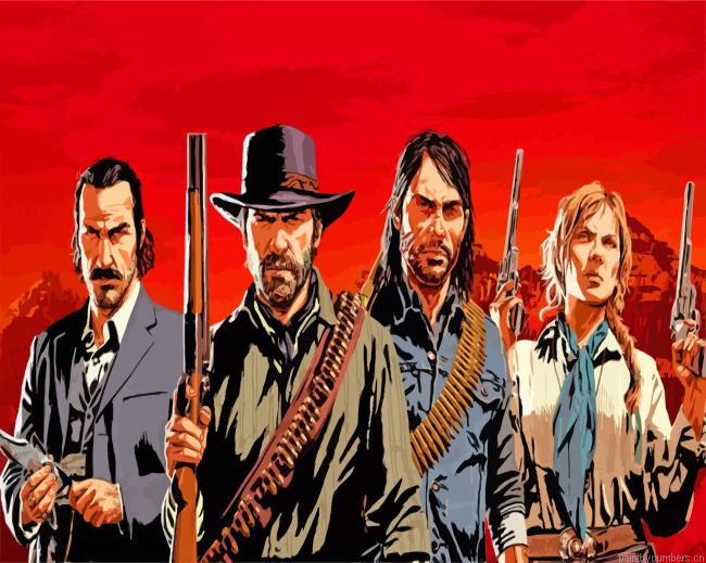Red Dead Redemption Game Painting By Numberss.png