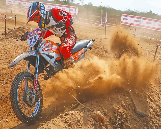 Red Dirt Bike Painting By Numberss.png
