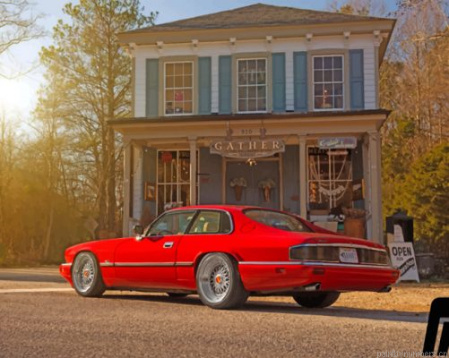 Red Jaguar Xjs Painting By Numbers.png