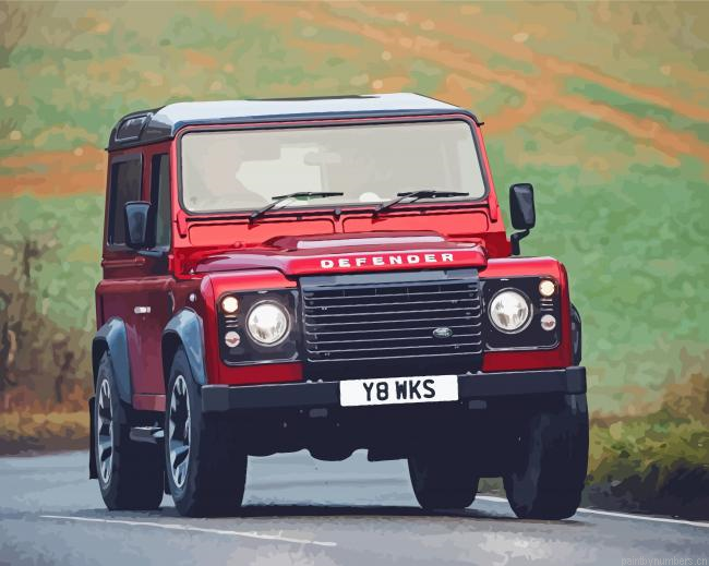 Red Land Rover Defender Painting By Numberss.png
