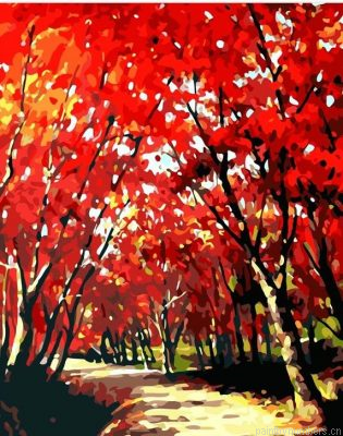 Red Maple Leaves Painting By Numbers.png
