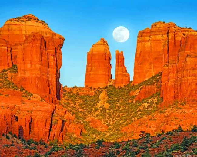 Red Rocks Sedona Painting By Numbers.png