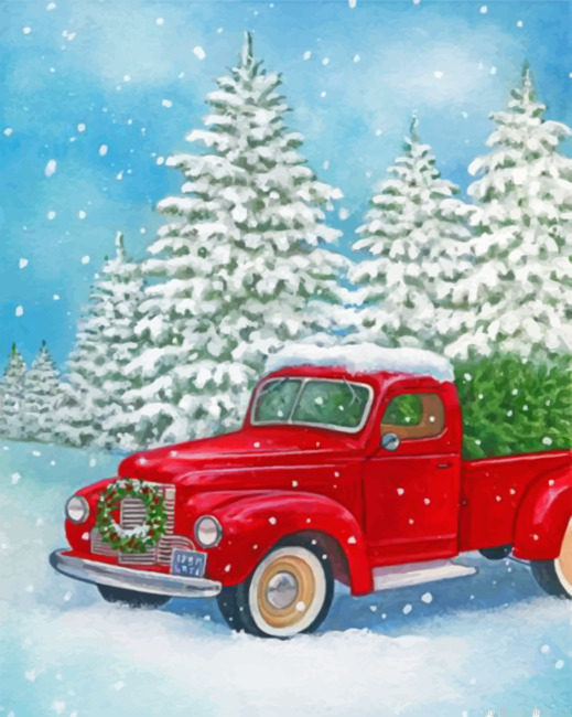 Red Truck Painting By Numberss.png