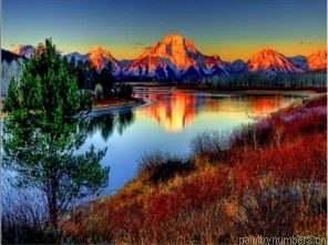 Reflection Mountain Lake Painting By Numbers.png