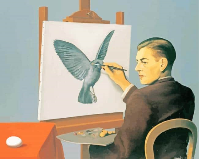 Rene Magritte Clairvoyance Artworks Painting By Numberss.png