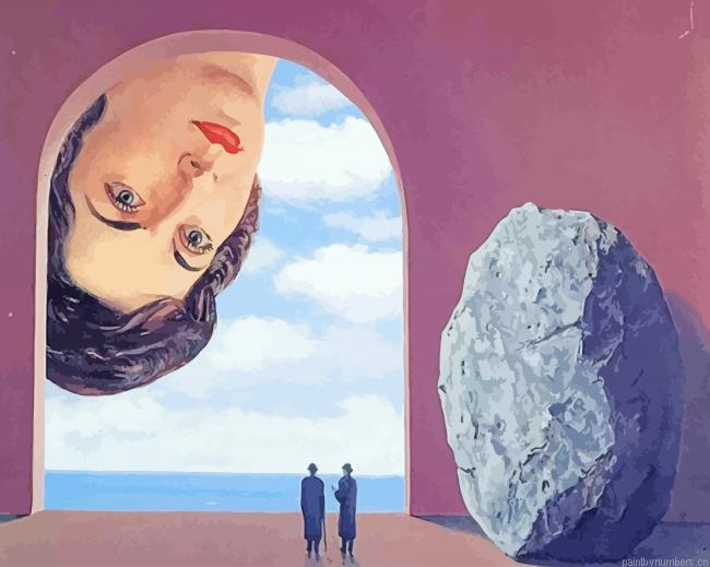 Rene Magritte Portrait Of Stephy Langui Painting By Numberss.png