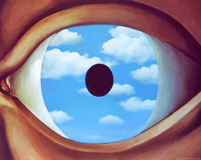 Rene Magritte The False Mirror Painting By Numberss.png