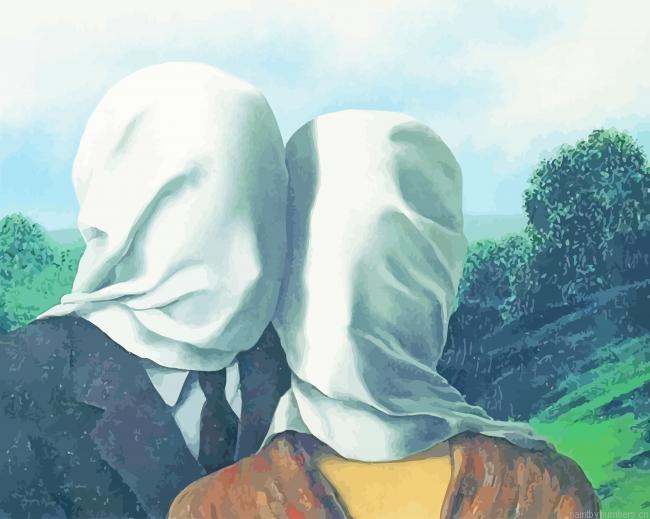 Rene Magritte The Lovers Artworks Painting By Numberss.png