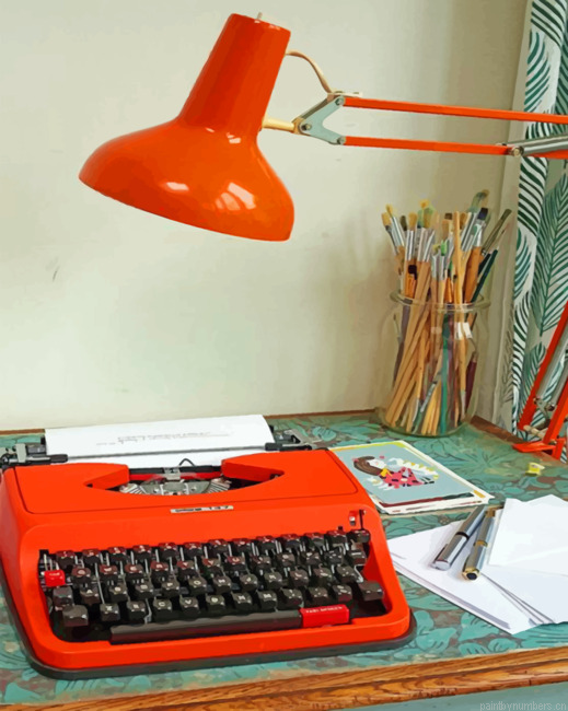 Retro Type Writer Painting By Numberss.png