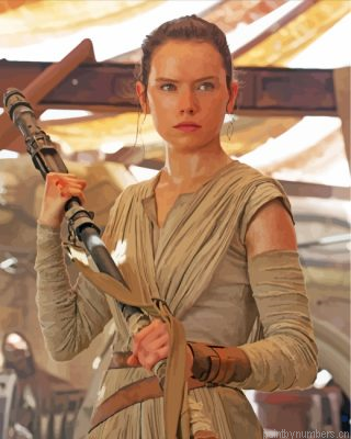 Rey From Star Wars Painting By Numbers.png