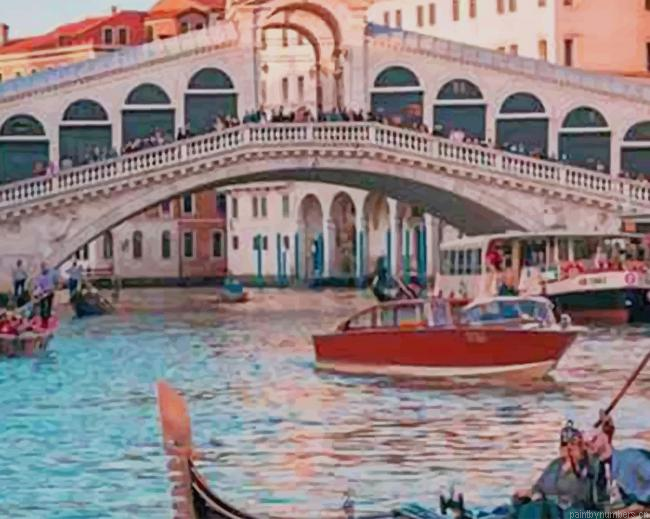 Rialto Bridge In Venice Italy Cities Painting By Numberss.png