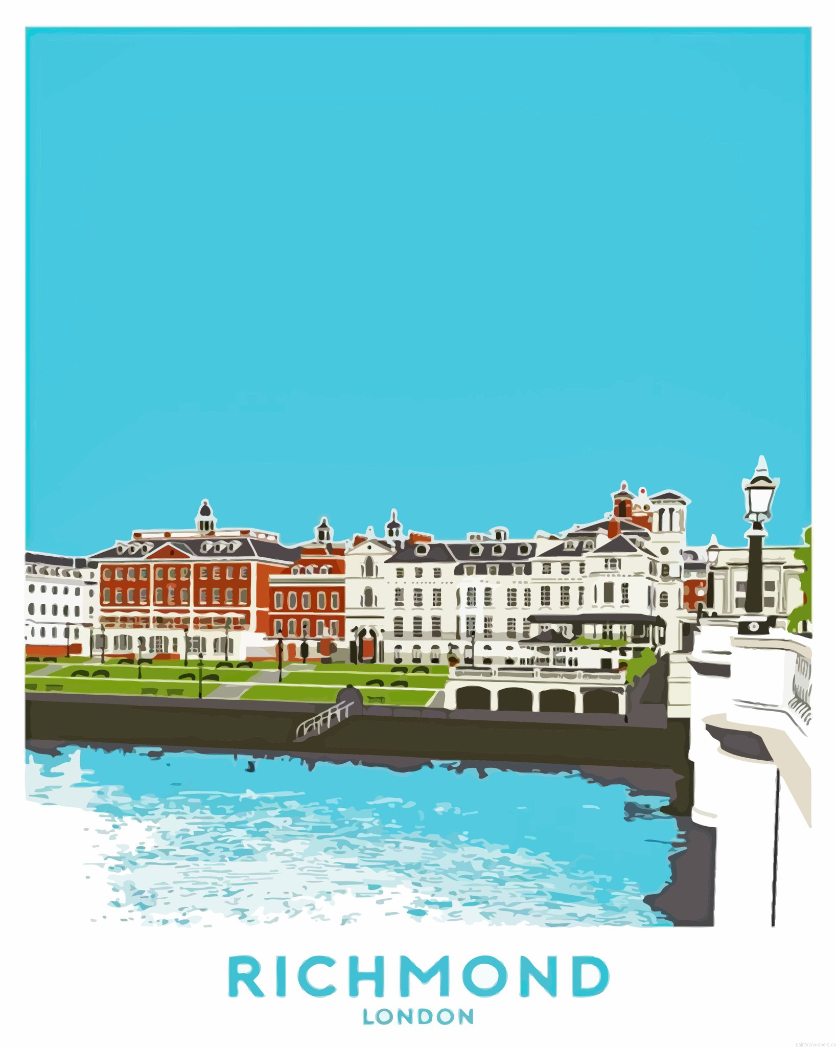 Richmond Upon Thames Poster Painting By Numberss.png