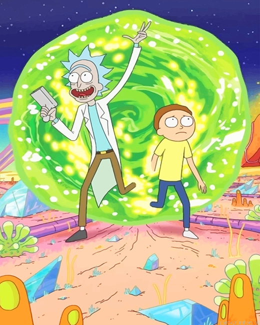 Rick And Morty Adventure Animations Painting By Numberss.png