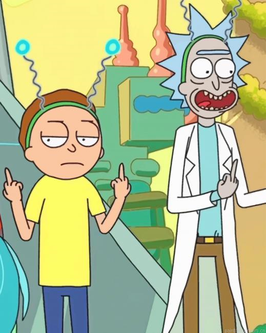 Rick And Morty Animation Painting By Numberss.png