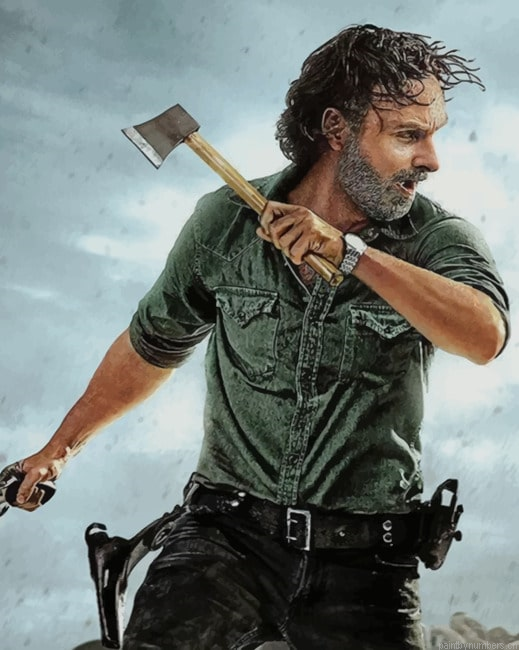 Rick Grimes The Walking Dead Painting By Numbers.png