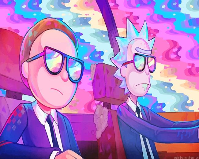 Rick And Morty Animation Painting By Numbers.png
