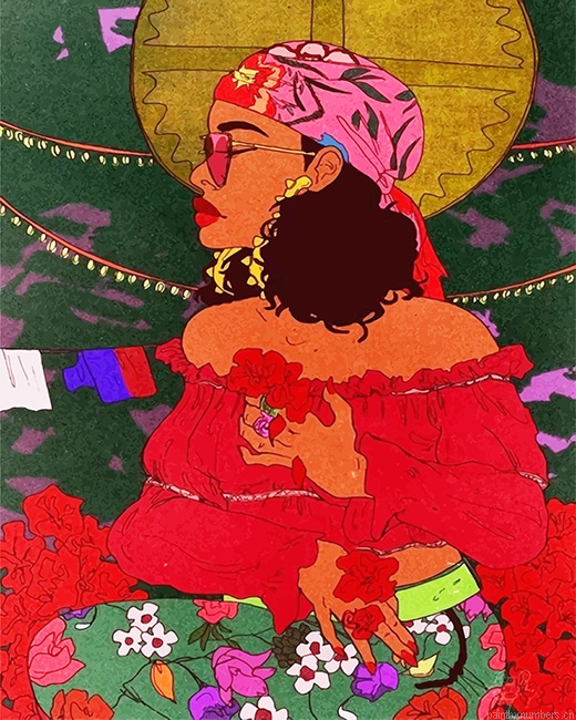 Rihanna Art Singers Painting By Numberss.png