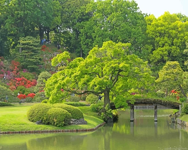 Rikugien Garden Tokyo Nature Painting By Numberss.png