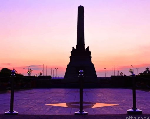 Rizal Monument Silhouette Painting By Numberss.png