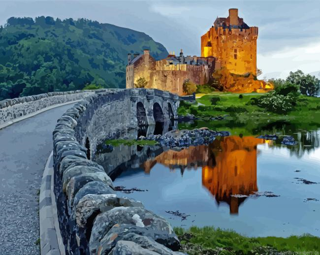 Road To Eilean Donan Castle Painting By Numberss.png