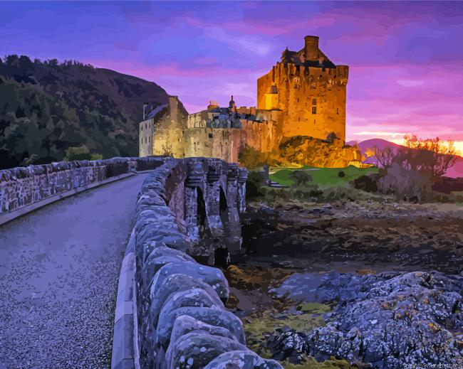 Road To Eilean Donan Painting By Numberss.png