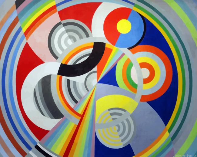 Robert Delaunay Rythme Abstracts Painting By Numberss.png