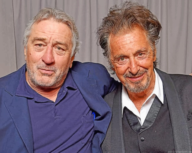 Robert Di Nero And Al Pacino Actors Painting By Numbers.png