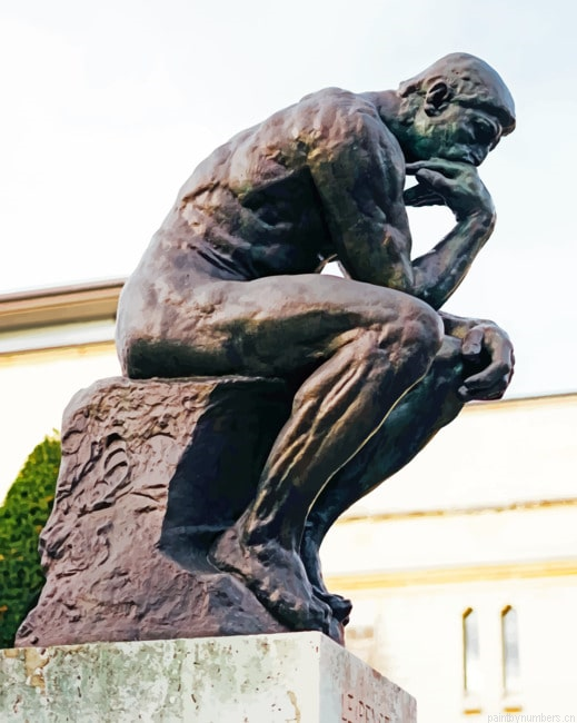 Rodin Art In France Streets Sculptures Painting By Numberss.png
