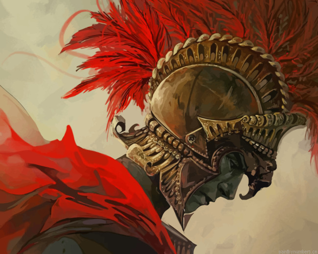 Roman Empire Warrior Painting By Numberss.png