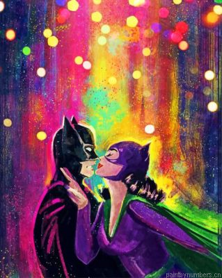 Romantic Batman And Catwoman Painting By Numbers.png