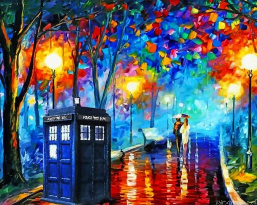 Romantic Evening Walk Painting By Numbers.png