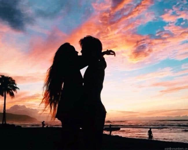 Romantic Relationship Silhouette Painting By Numberss.png