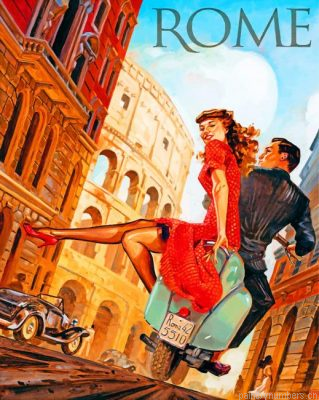 Rome Italy Illustration Painting By Numbers.png