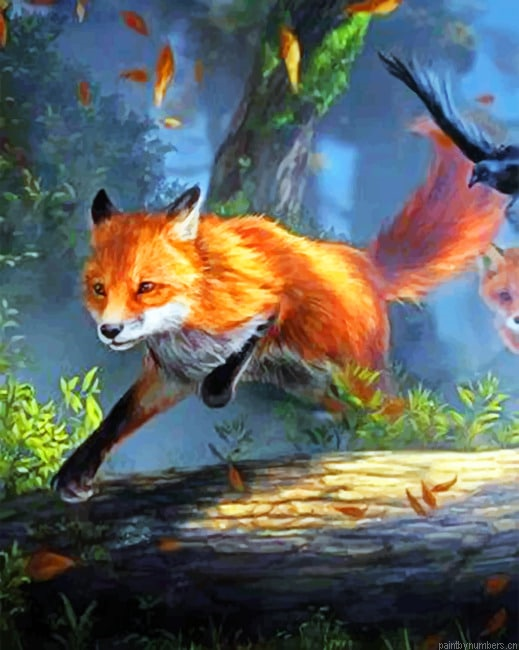 Running Fox Painting By Numberss.png
