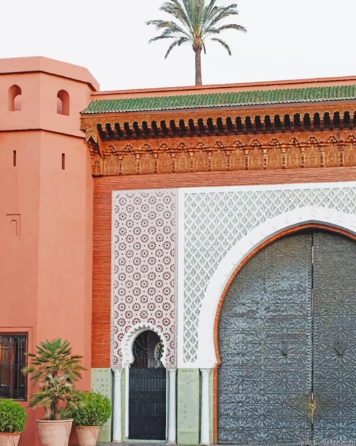 Saadiens Tombs Marrakesh Buildings Painting By Numberss.png