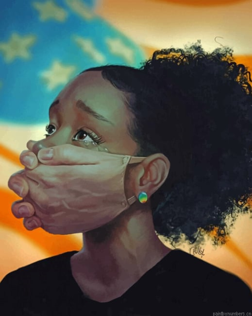 Sad Black Girl Painting By Numberss.png