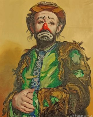 Sad Clown Emmett Kelly Painting By Numbers.png