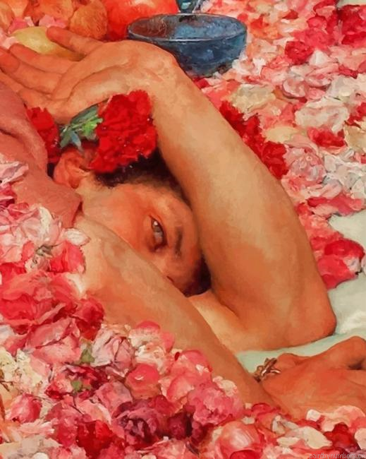 Sad Eyes Flowers Painting By Numberss.png