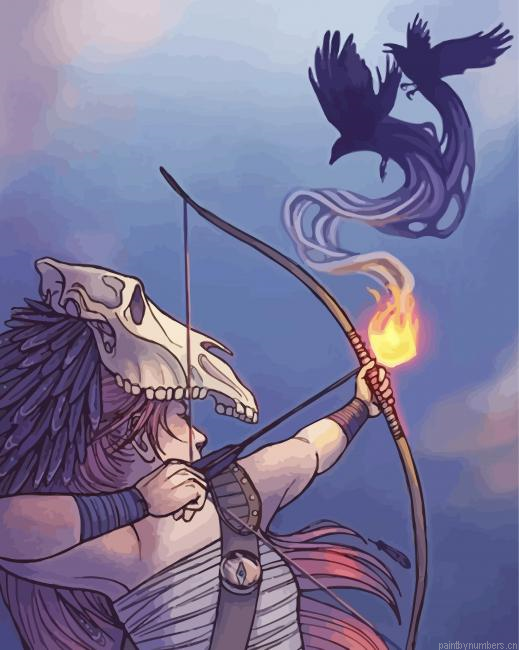 Sagittarius Warrior Painting By Numberss.png