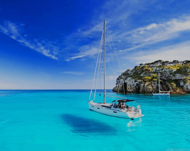 Sailboat In Ocean Painting By Numberss.png