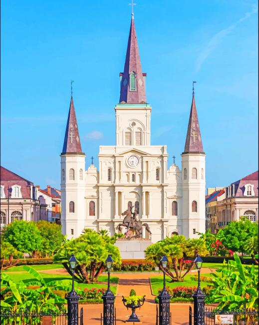 Saint Louis Cathedral New Orleans Painting By Numberss.png