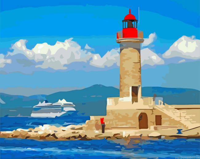 Saint Tropez Lighthouse Painting By Numbers.png