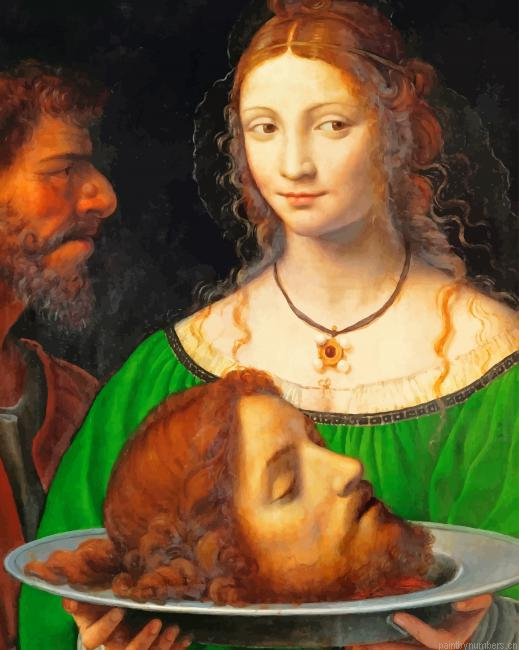 Salome With The Head Of Saint Jones Painting By Numberss.png