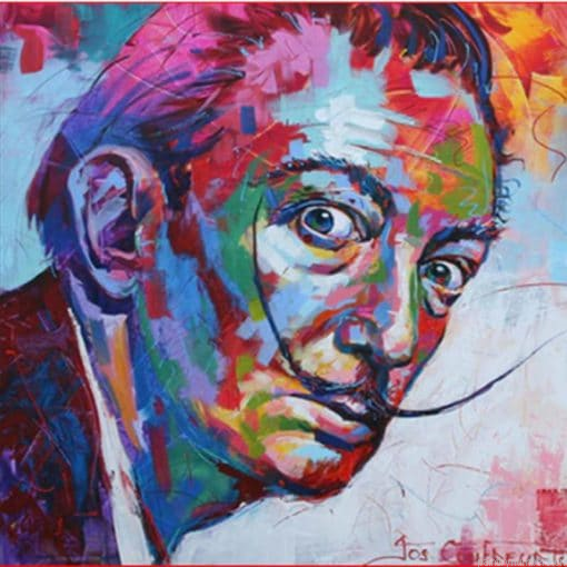 Salvador Dali Colorful Painting By Numbers.png